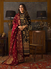Asim Jofa - Embroidered Velvet 3piece suit - KP3358