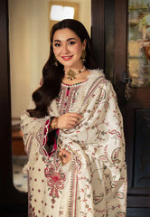 Asim Jofa - Winter 3PC Dhanak Embroidered Suit - kp3306