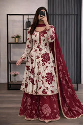 Zainabzara - 3 piece Lawn frock style Printed suit -KP1227