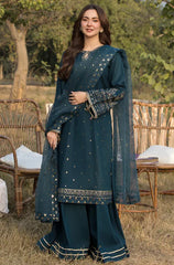 Allys - Summer 3PC Lawn Embroidered with Sequence work Suit - KP1119