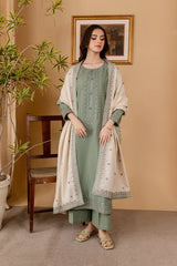 Sobia Nazir - Winter 3PC Dhanak Embroidered Suit - kp625