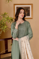 Sobia Nazir - Winter 3PC Dhanak Embroidered Suit - kp625