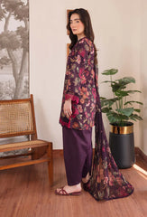 Summer 3PC Lawn Digital Print Dress - KP1170