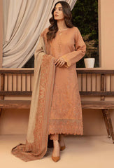 Bin ilyas - Winter 3PC Dhanak Embroidered Suit - kp3398