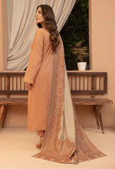 Bin ilyas - Winter 3PC Dhanak Embroidered Suit - kp3398