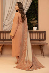 Bin ilyas - Winter 3PC Dhanak Embroidered Suit - kp3398