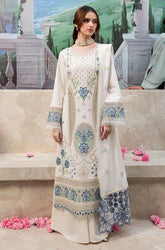 QalamKar - 3PC Lawn ChickenKari Embroidered Suit-KP1074