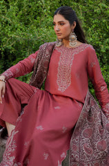 Izel - Winter 3PC Dhanak Embroidered Suit - KP33133