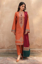 Jazmin - Winter 3PC Dhanak Embroidered Suit - kp3308