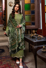 izel - Winter 3PC Dhanak Embroidered Suit - kp33110