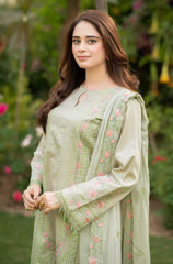 KP1062 - Bareeze 3PC Lawn Embroidered Suit