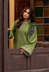 izel - Winter 3PC Dhanak Embroidered Suit - kp33110