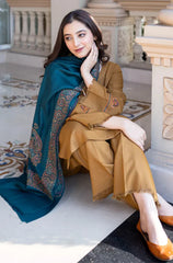 Asling - Winter 3PC Dhanak Embroidered Suit - 669