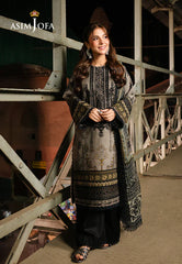 Asim Jofa - Winter 3PC Karandi Digital Print Dress - KP33410