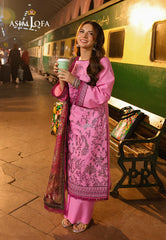 Asim Jofa - Summer 3PC Lawn Embroidered Suit - kp1146