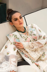 Crimson - 3PC Lawn ChickenKari Embroidered Suit - kp1083