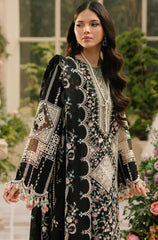 BIN ILYAS - Summer 3PC Lawn Chikankri Embroidered Suit - KP1128