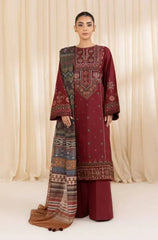 Sapphire - Winter 3PC Dhanak Embroidered Suit - kp600