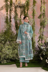Sobia Nazir - Summer 3PC Lawn ChickenKari Embroidered Suit - kp1113