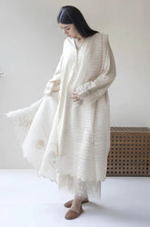 KP735-SUMMER 3PC Lawn Embroidered Shirt With Organza Embroidered Dupatta