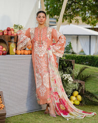 Elaf - Summer 3PC Lawn Chikenkari Embroidered Shirt - KP1126