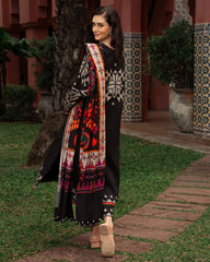 Charizma - Winter 3PC Karandi Digital Print Dress - KP690