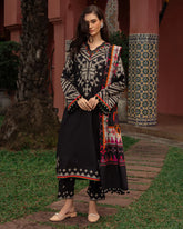 Charizma - Winter 3PC Karandi Digital Print Dress - KP690