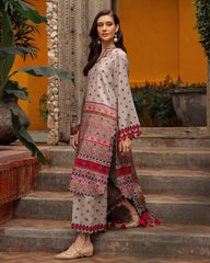 Charizma - Winter 3PC Karandi Digital Print Dress - KP3390