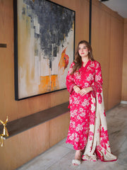 Sapphire - Winter 3PC Karandi Digital Print Dress - KP33416