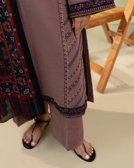 izel - Winter 3PC Dhanak Embroidered Suit - kp33106