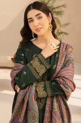 Mohagni - Winter 3PC Dhanak Embroidered Suit - kp626