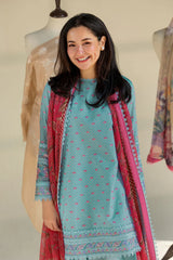 Hania Amir - Summer 3PC Lawn Digital Print Dress - KP1175