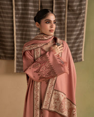 Ziva - Winter 3PC Dhanak Embroidered Suit - KP1299