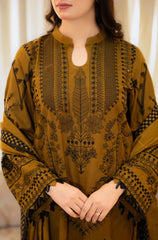 Libass - Winter 3PC Dhanak Embroidered Suit - kp3312