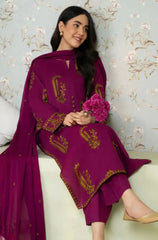 Dyot- 3PC Lawn Embroidered Suit - KP2023