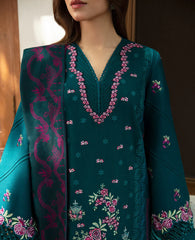 Sobia Nazir - Winter 3PC Dhanak Embroidered Suit - kp628