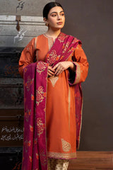 Urge - Winter 3PC Dhanak Embroidered Suit - kp3301