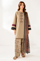 Jazmin - Winter 3PC Dhanak Embroidered Suit - kp3361