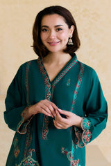 Mishkaa - Winter 2PC Dhanak Embroidered Suit - KP3371