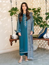 izel - Winter 3PC Dhanak Embroidered Suit - kp33104