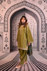 Urge - Winter 3PC Dhanak Embroidered Suit - kp3344