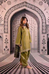 Urge - Winter 3PC Dhanak Embroidered Suit - kp3344