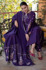 Urge - Winter 3PC Dhanak Embroidered Suit - kp33151