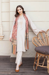 Asling - Winter 3PC Dhanak Embroidered Suit - KP3355