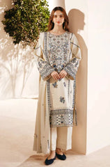 Florent - Winter 3PC Dhanak Embroidered Suit - kp3381