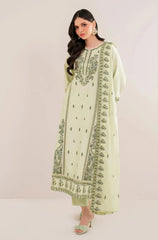 Florent - Winter 3PC Dhanak Embroidered Suit - kp3386