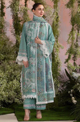 Sobia Nazir - Summer 3PC Lawn ChickenKari Embroidered Suit - kp1113