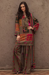 Charizma - Winter 3PC Karandi Digital Print Dress - KP3387