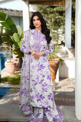 Summer 3PC Lawn Digital Print Dress - KP1160