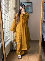 Summer 3PC Lawn Digital Print Dress - KP1155